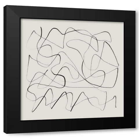 Ready Black Modern Wood Framed Art Print with Double Matting by Hobday, Dan