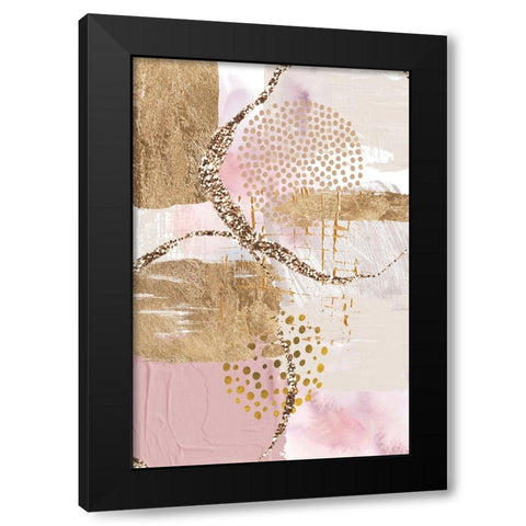 Golden Sunrise Black Modern Wood Framed Art Print by Ann Moss, Sally