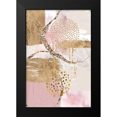 Golden Sunrise Black Modern Wood Framed Art Print by Ann Moss, Sally