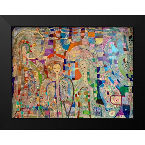 Angels Among Us 2020 Black Modern Wood Framed Art Print by Loebelsohn, Alise