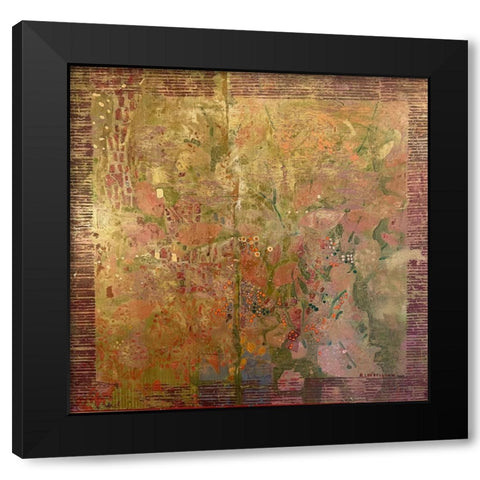 Still life with green leaves Black Modern Wood Framed Art Print with Double Matting by Loebelsohn, Alise