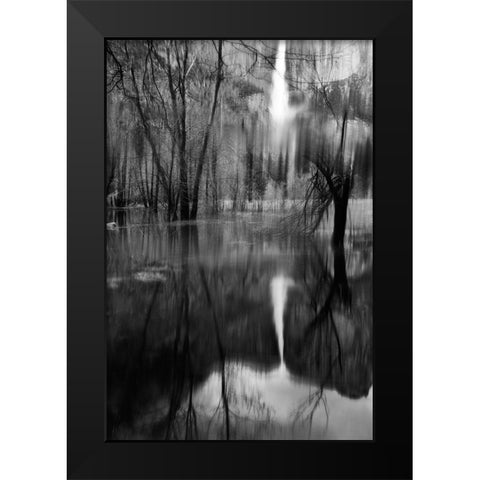 Yosemite Falls Black Modern Wood Framed Art Print by Berry, Jerry
