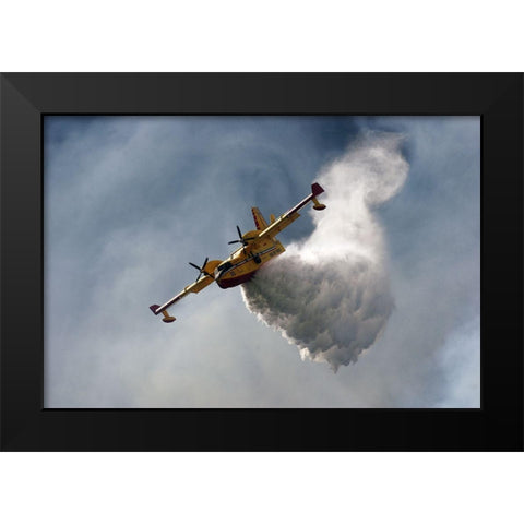 Sky And Water Black Modern Wood Framed Art Print by Rigo, Fabrizio