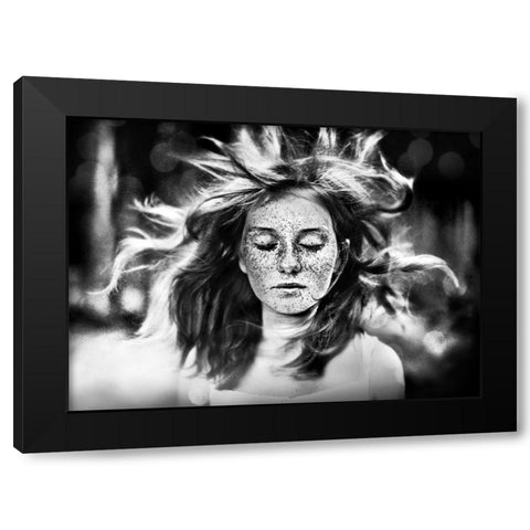 Breakaway Black Modern Wood Framed Art Print with Double Matting by Hur, Lars