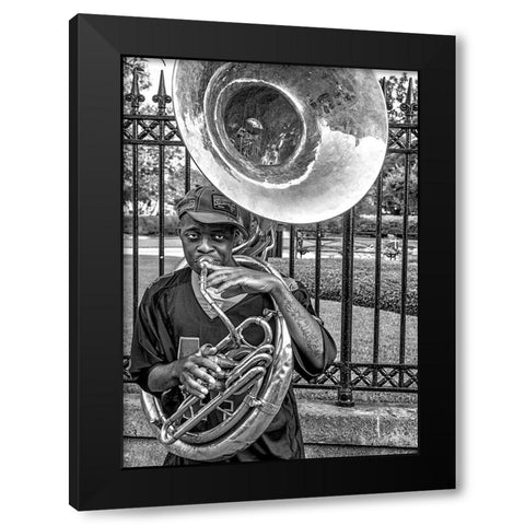 They Say ItS The Sousaphone Players You Have To Look Out For... Black Modern Wood Framed Art Print with Double Matting by Cypel, Kirk
