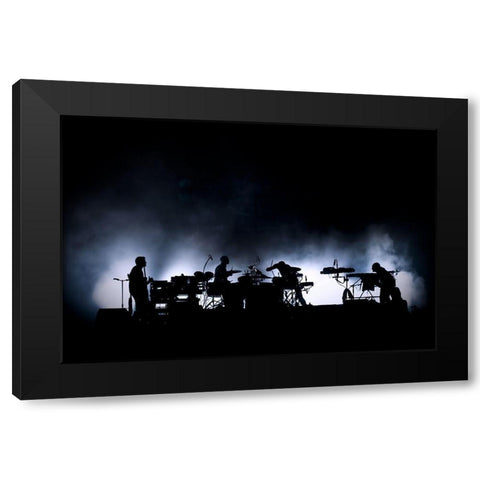 The Band. Black Modern Wood Framed Art Print by Lenne, Thomas