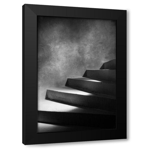 Steps Of Light Black Modern Wood Framed Art Print by Seawell, Mark