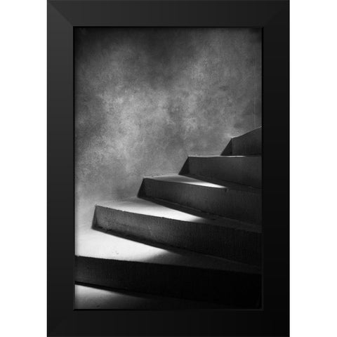 Steps Of Light Black Modern Wood Framed Art Print by Seawell, Mark