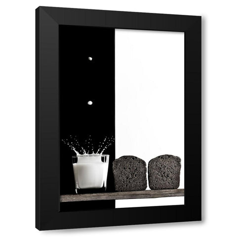 Black And White Black Modern Wood Framed Art Print by Poleshchuk, Volodymyr