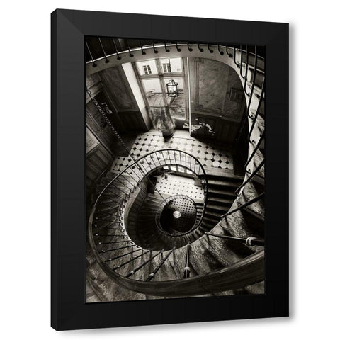 Carpe Diem Black Modern Wood Framed Art Print by Frankba