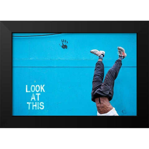 Look At This Black Modern Wood Framed Art Print by Wride, Linda