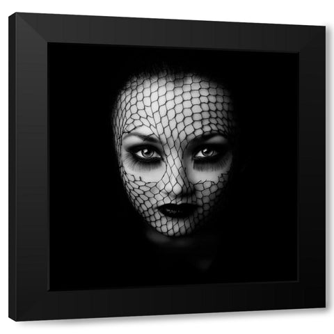 Black Black Modern Wood Framed Art Print with Double Matting by Hayman, Oren