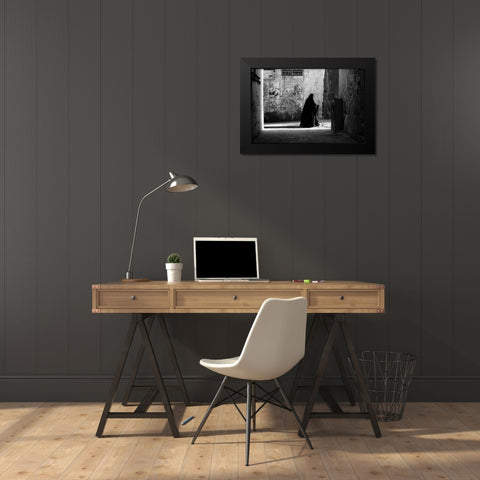 S4 E1/ 13 St. Black Modern Wood Framed Art Print by A. Al Traifi, Zuhair