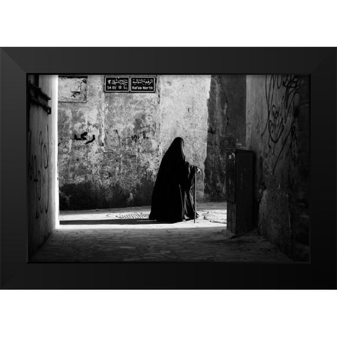 S4 E1/ 13 St. Black Modern Wood Framed Art Print by A. Al Traifi, Zuhair