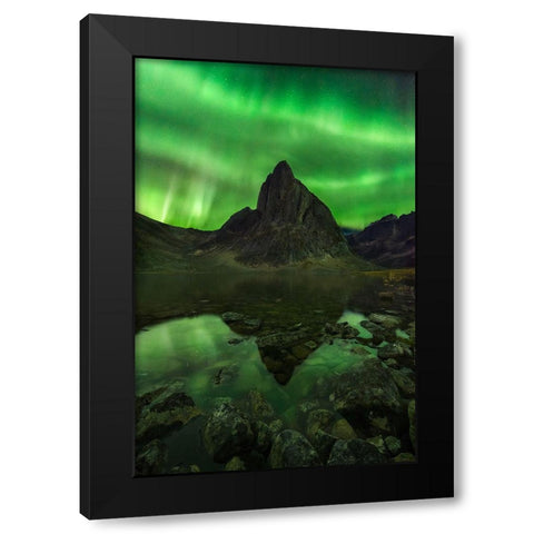 Blaze Of Beauty Black Modern Wood Framed Art Print by Moore, Chris