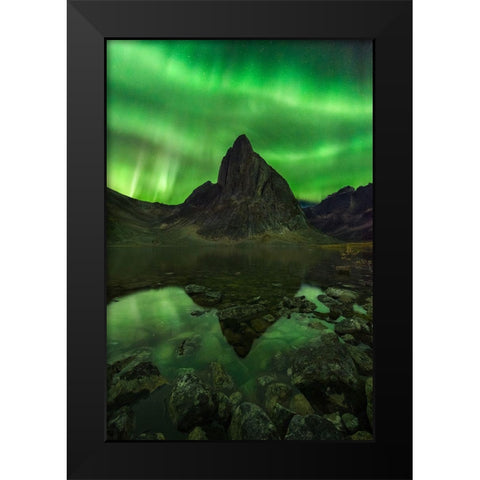 Blaze Of Beauty Black Modern Wood Framed Art Print by Moore, Chris