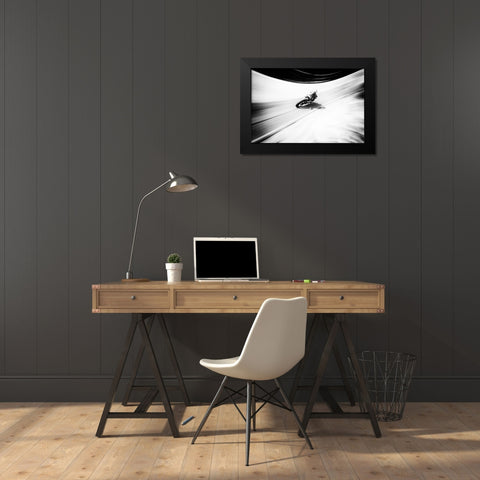A Smoother Road Black Modern Wood Framed Art Print by Abrantes, Paulo