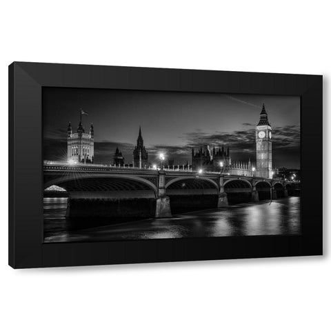 Heritage Black Modern Wood Framed Art Print by Meirovich, Ido