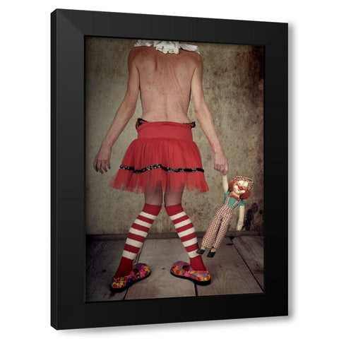 No Title :) Black Modern Wood Framed Art Print with Double Matting by Vanhercke, Monika