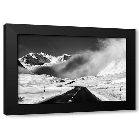 Venturing Into The Unknown Black Modern Wood Framed Art Print by Costanzo, Alfredo