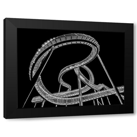 Lightsnake Black Modern Wood Framed Art Print by Schmidtke, Holger