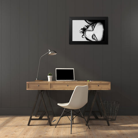 The Dreamer 2 Black Modern Wood Framed Art Print by Mennitto, Davide