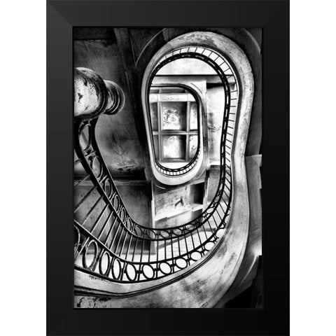 Senses Black Modern Wood Framed Art Print by P Neto, Filipe