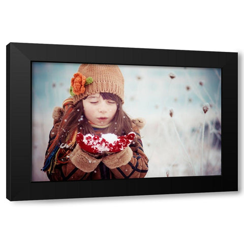 Untitled Black Modern Wood Framed Art Print with Double Matting by Bekyarova, Svetlana