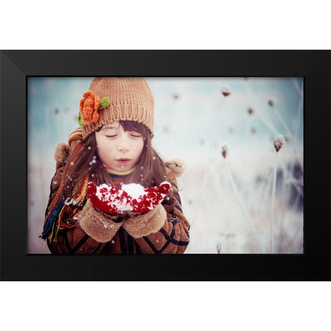 Untitled Black Modern Wood Framed Art Print by Bekyarova, Svetlana