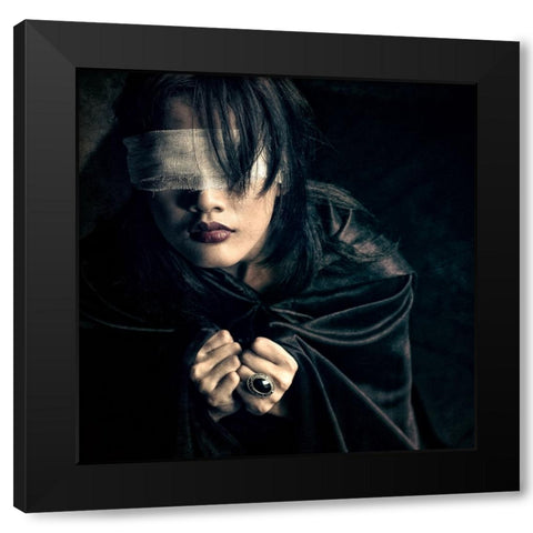 Power Black Modern Wood Framed Art Print with Double Matting by Sulistiawan, Hari