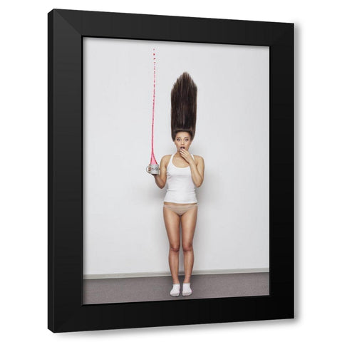 Oops... Black Modern Wood Framed Art Print with Double Matting by Yakovlev, Aleksey