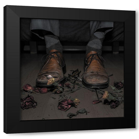 Bad Times For Poets Black Modern Wood Framed Art Print with Double Matting by Gali, Marcos