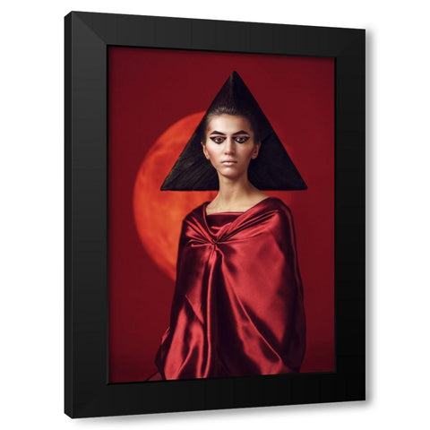 Mars Black Modern Wood Framed Art Print with Double Matting by Smirnov, Sergei