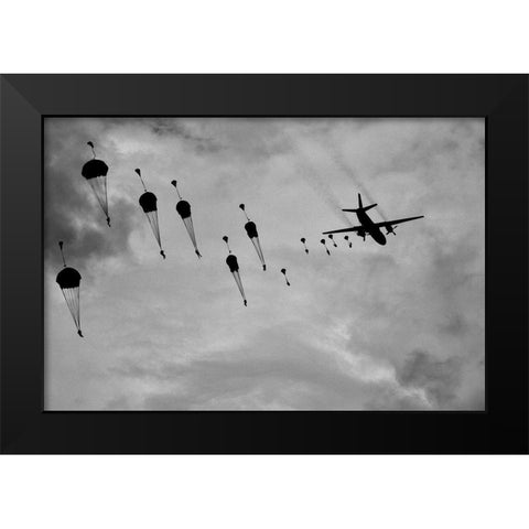 Go-Go-Go! Black Modern Wood Framed Art Print by Rebro, Marcel