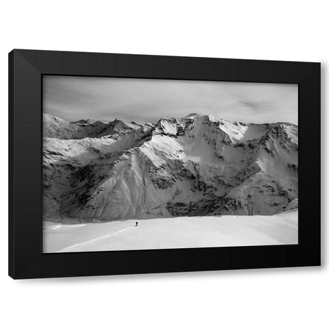 Writing Life Line Black Modern Wood Framed Art Print with Double Matting by Svoboda Mqep, Peter