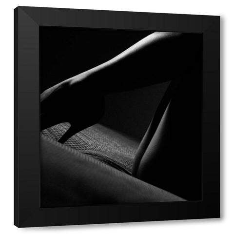 Tokyo Sonata Black Modern Wood Framed Art Print with Double Matting by Schottstaedt, Erik