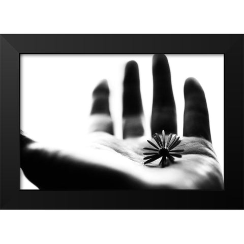 One Life Black Modern Wood Framed Art Print by Ikeda, Keisuke