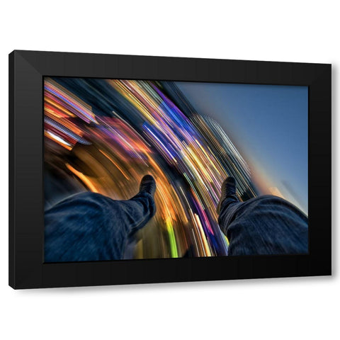 Full Throttle : Chapter 2 Black Modern Wood Framed Art Print with Double Matting by Frankba