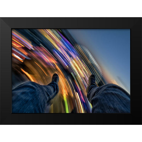Full Throttle : Chapter 2 Black Modern Wood Framed Art Print by Frankba