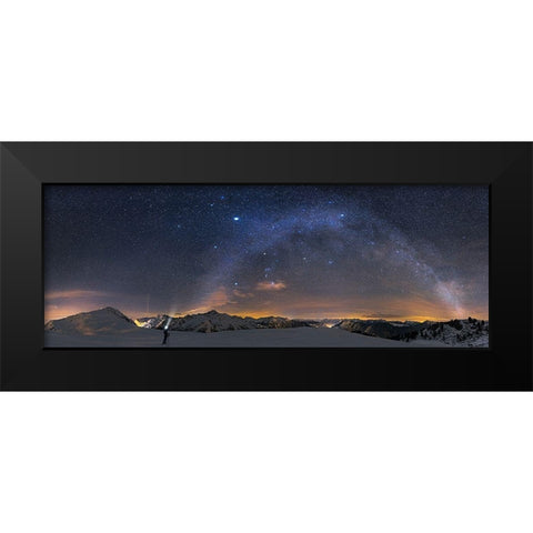 Under The Starbow Black Modern Wood Framed Art Print by Nicholas Roemmelt, Dr.