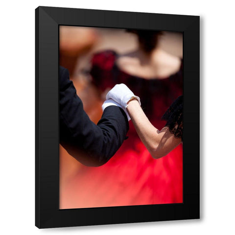 The Ballet Black Modern Wood Framed Art Print with Double Matting by Cametti Aspri, Daniele