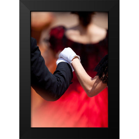 The Ballet Black Modern Wood Framed Art Print by Cametti Aspri, Daniele