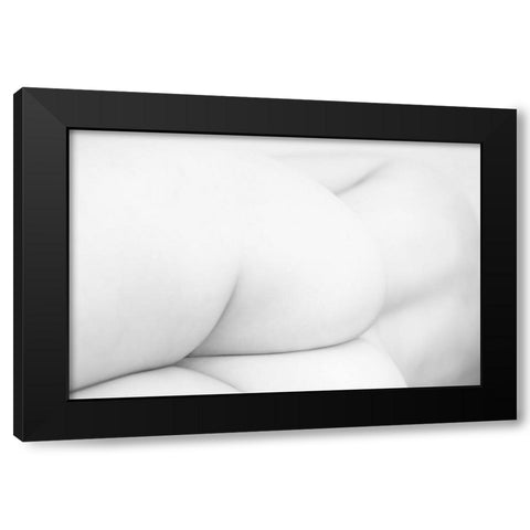 Snow White Black Modern Wood Framed Art Print with Double Matting by P., Mato