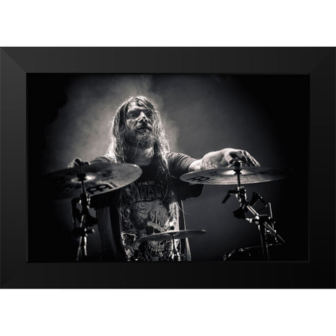 Loudblast Black Modern Wood Framed Art Print by Unknown