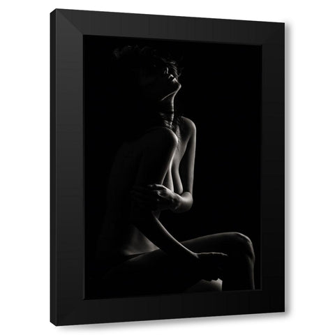 Sensual Beauty Black Modern Wood Framed Art Print with Double Matting by Krystynek MQEP, Martin