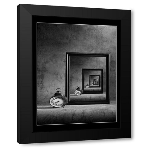 The Eternity Black Modern Wood Framed Art Print with Double Matting by Ivanova, Victoria