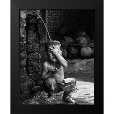 Puffffttt... Black Modern Wood Framed Art Print by Kisworo, Sebastian