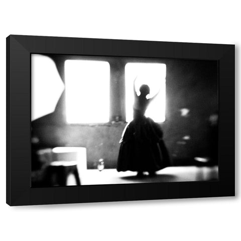 Ballade Pour Adeline Black Modern Wood Framed Art Print with Double Matting by Lee, Hengki
