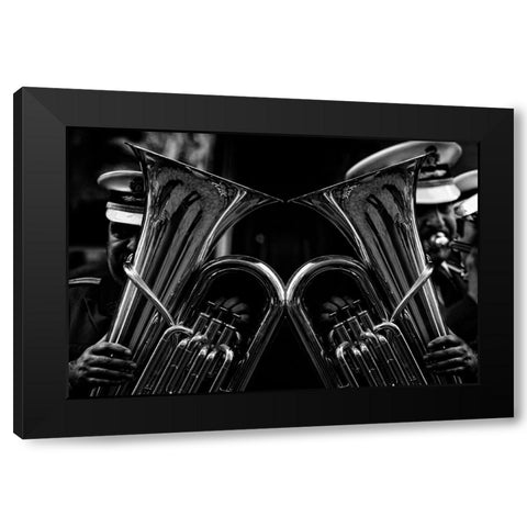 Untitled Black Modern Wood Framed Art Print with Double Matting by nebula