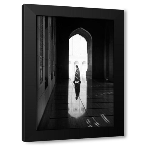 Light Black Modern Wood Framed Art Print with Double Matting by Kravanja, Jure